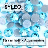 strass en cristal hotfix aquamarine