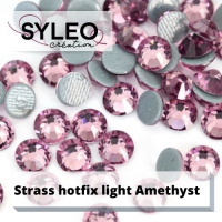 strass en cristal hotfix light amethyst