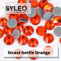 strass en cristal hotfix orange
