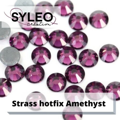 strass en cristal hotfix amethyst